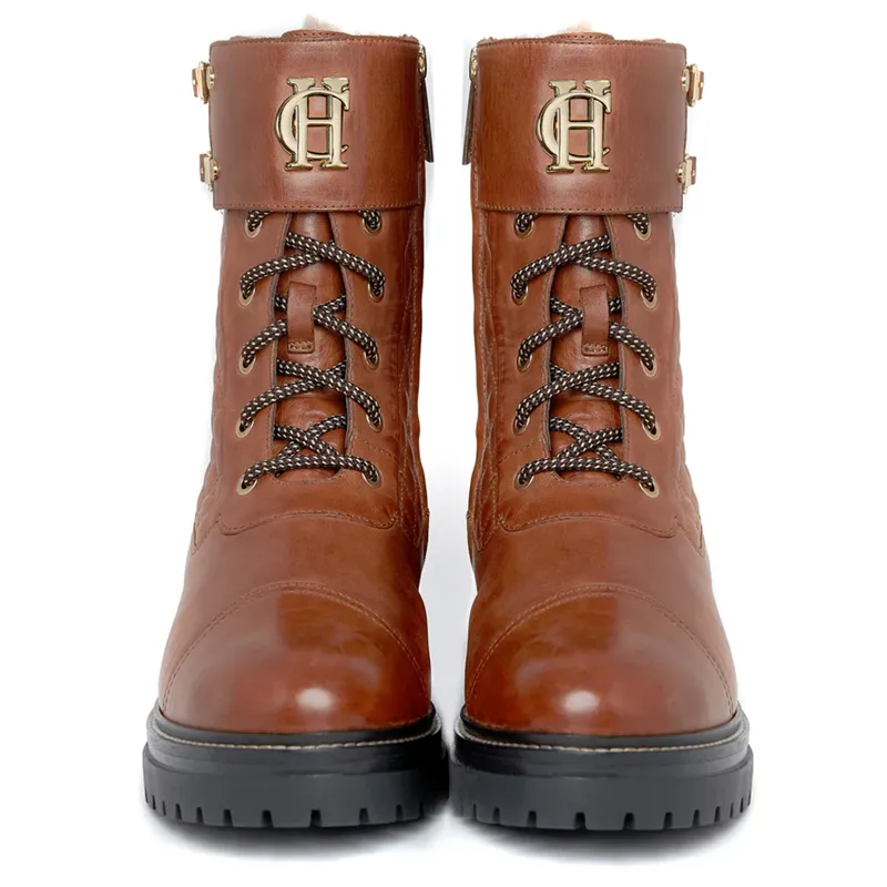 Holland Cooper Camden Biker Boot - Tan-1